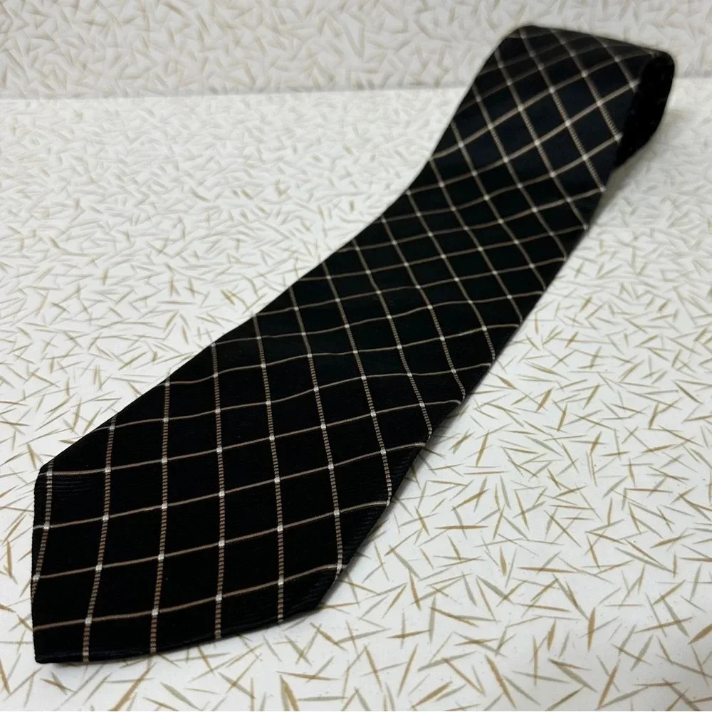 Vintage Plaid Tommy Hilfiger Neck Tie - Picture 1 of 3
